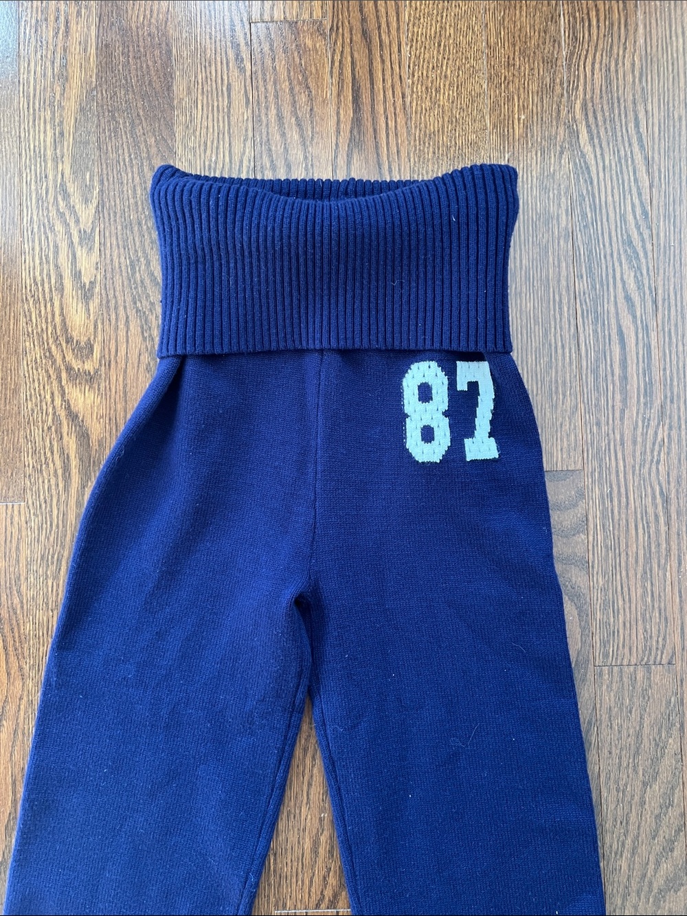 Fold over Flare Knit Pants- Never Worn
